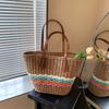 Woven straw bag women's large-capacity new spring and summer versatile handbag seaside vacation beach bag