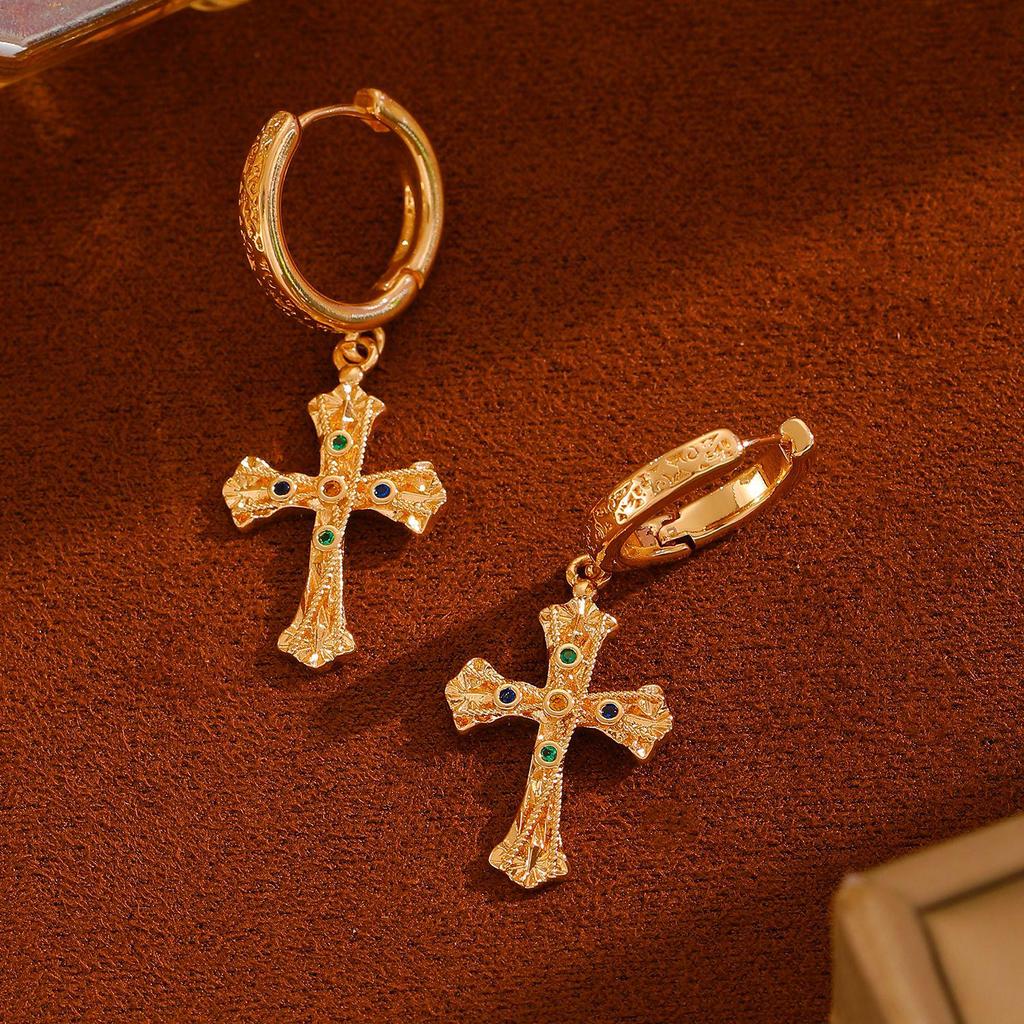 Unisex Cyberpunk Multi-layer Cross Necklace – European & American Design