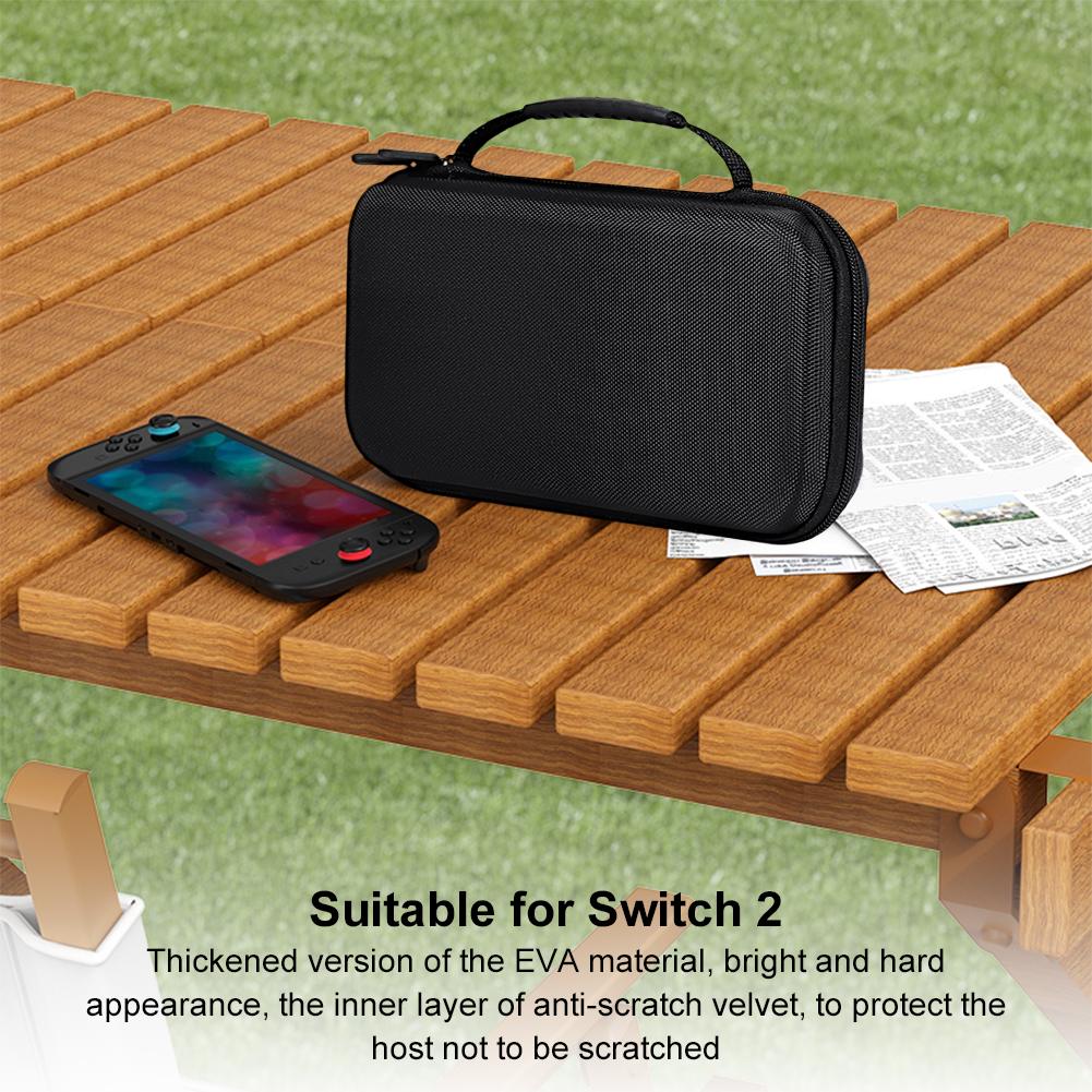 Portable Travel Organiser Large Capacity Shockproof Console Storage Bag Console Protective Handbag for Switch 2 Accessories Bag