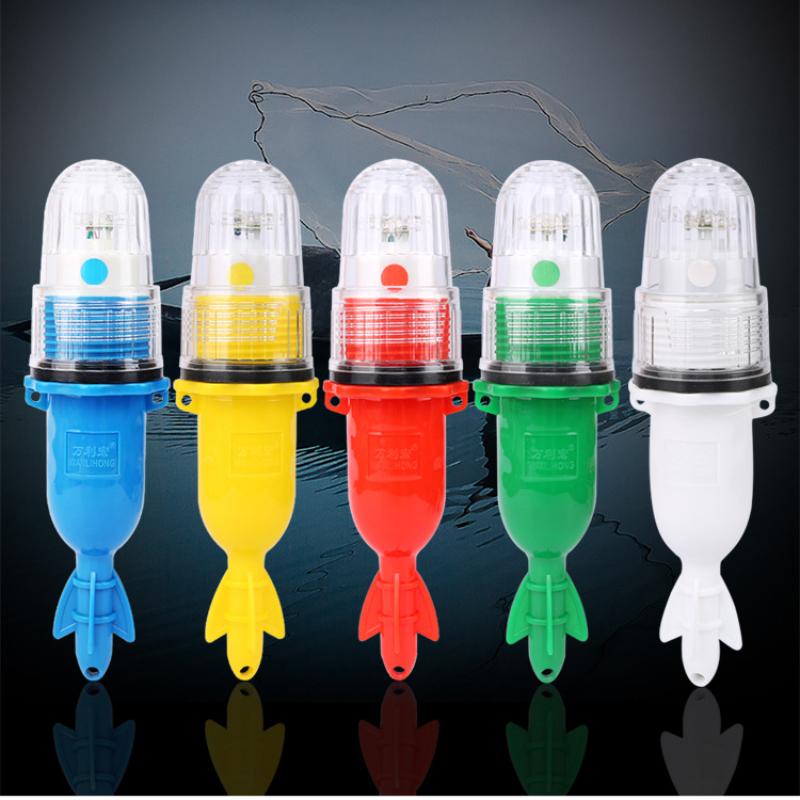 LED Strong Light Torpedo Light 5pcs High Power Net Marker Light Underwater Fish Trapping Torpedo Light Fishing Light
