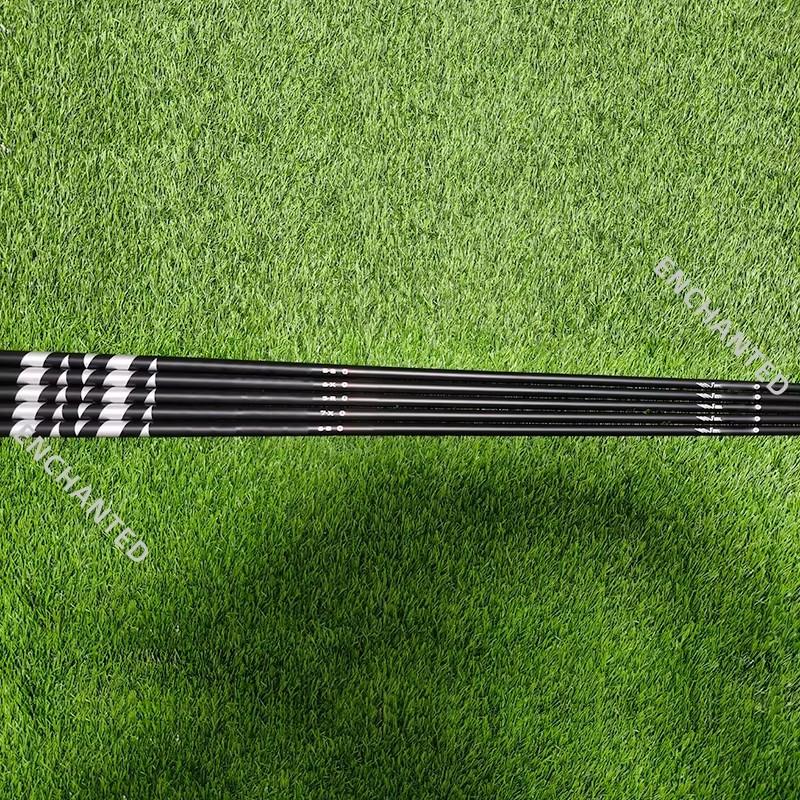2025 new blue or black Golf hybrid shaft HB 41.5-inch graphite shaft, compatible with irons, length 41.5 inches, tip 0.370 inche Black 7S