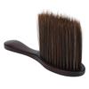 Professional Neck Duster Brush Soft Nylon Bristles Hair Sweeping Brush with Wooden Handle