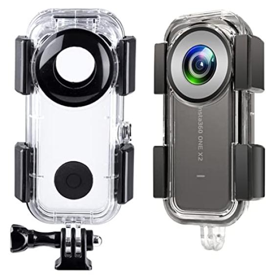 

Kiowon Insta360 ONE X2 Waterproof 40m Diving Panoramic Diving Protective Cover for Insta360 ONE Diving Protective Diving Shell for Underwater