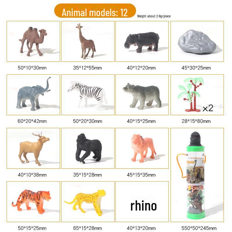 Children's Safari Dinosaur Animal Model Set