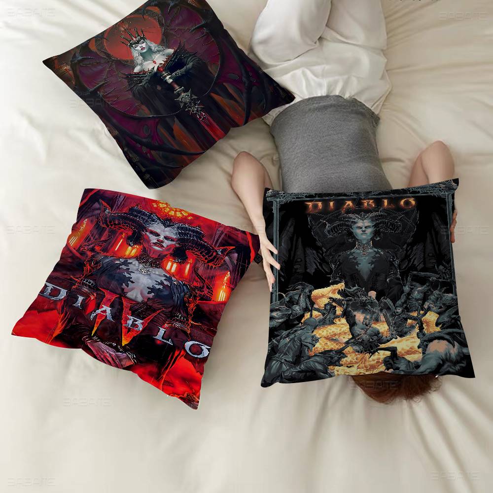 RPG Game D-Diablo 4 Personalized picture text home decorative pillows Household Gifts 45x45cm