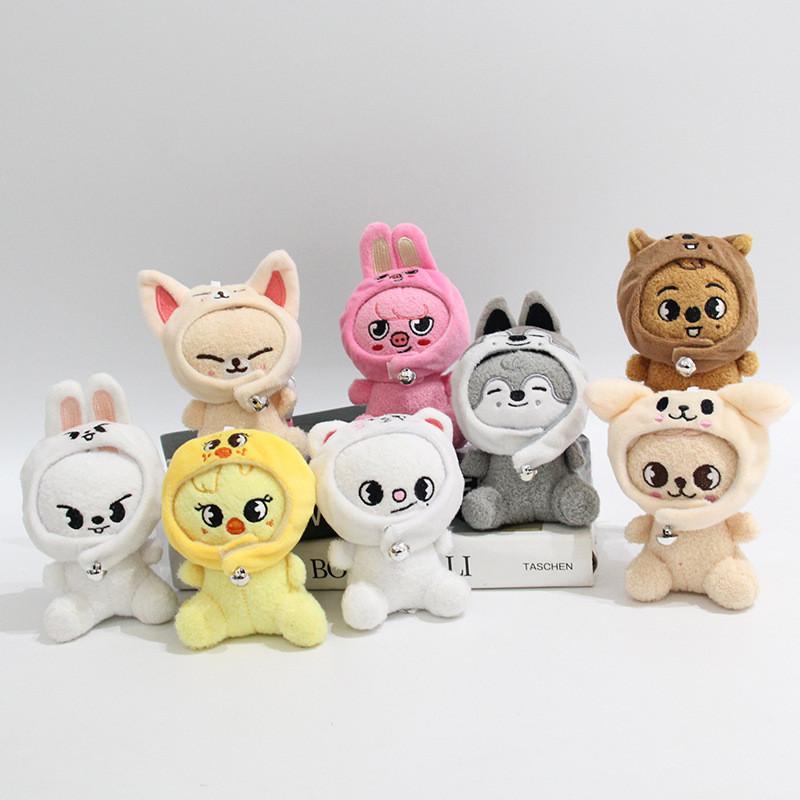 Stray Kids Cartoon Animal Plush Doll Pendant With Soft Water Crystal Fabric For Gift