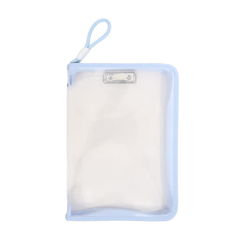 A4 Mesh Zipper Stationery Bag Portable Organizer Folder School Office Supplies Storage Pouch With Handles Large Capacity