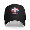 Dominican Republic Flag Baseball Cap Adjustable Snapback Trucker Hat For Unisex Women Lightweight For Sports Golf Casual Wear