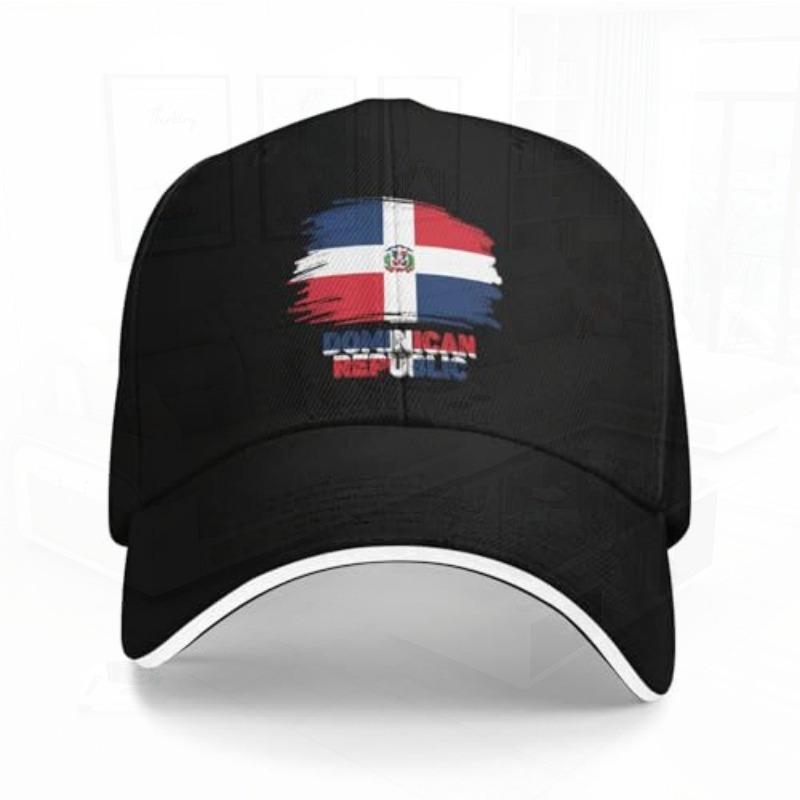 Dominican Republic Flag Baseball Cap Adjustable Snapback Trucker Hat For Unisex Women Lightweight For Sports Golf Casual Wear