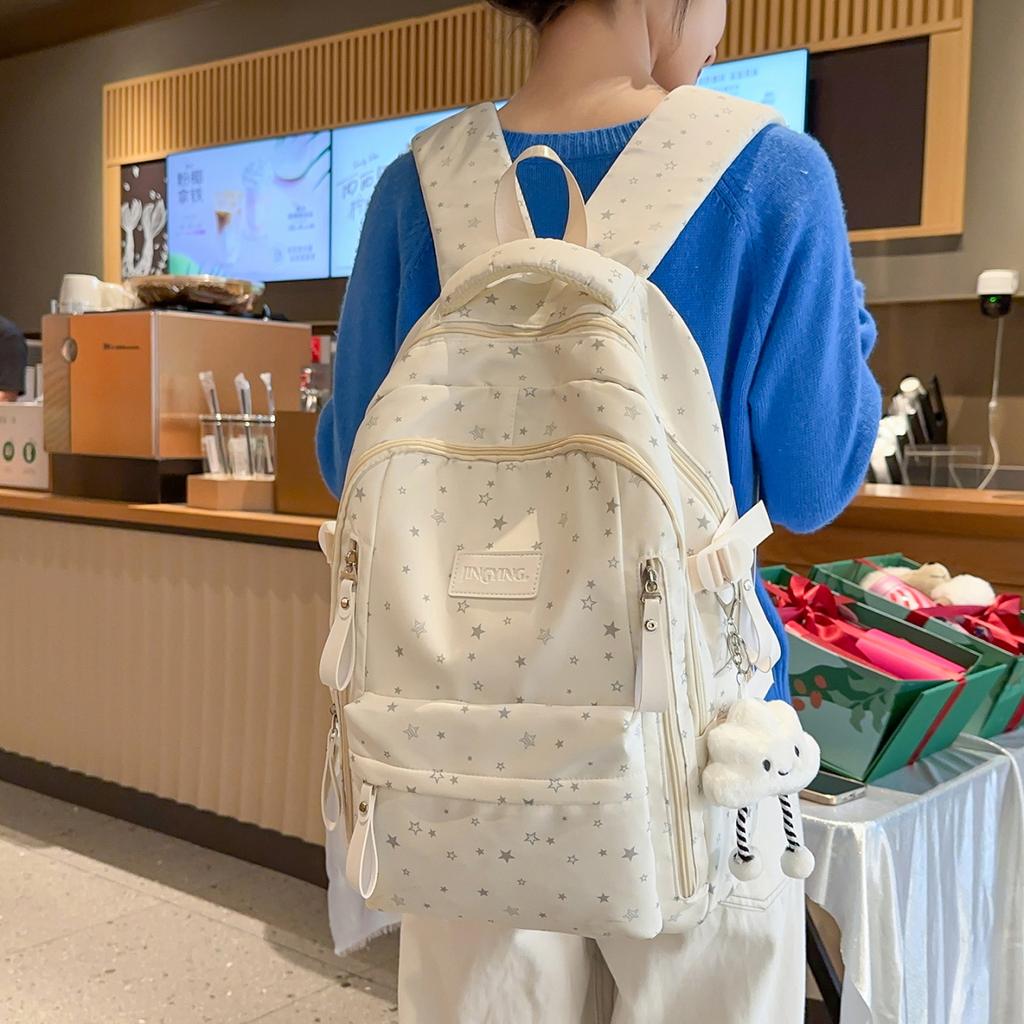 Schoolbag New College Style Backpack Lightweight and Cute School Bag Junior High School Shoulder Bag Female College Student Commuter Backpack