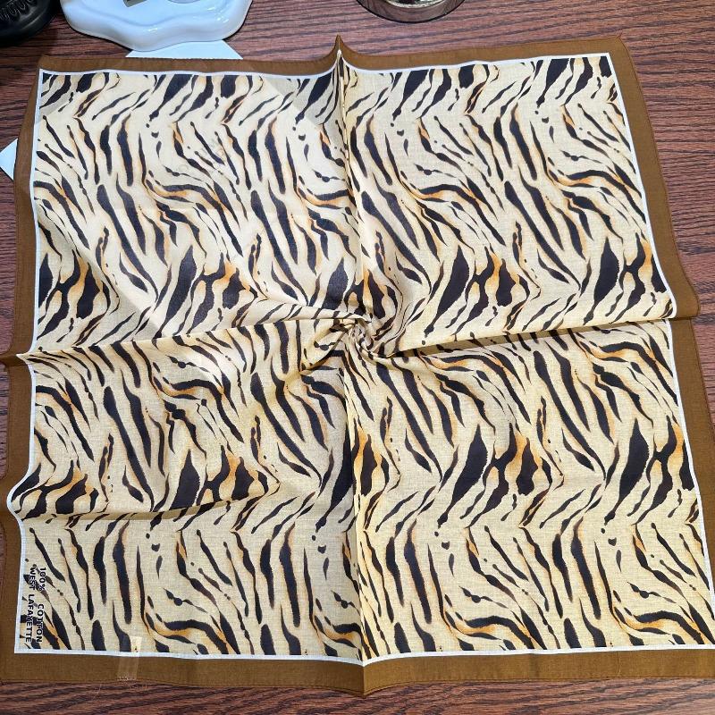 Spring and Autumn pure cotton 55cm small square scarf women's literary silk scarf versatile decorative scarf thin headscarf headband scarf