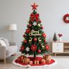 2.1/2.4/3m Large Christmas Trees Set DIY Christmas Tree Decoration Home Decor Party Holiday Ornament Red Christmas Tree Dropship