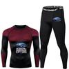 SUBARU Men's Sports Racing Suit, Leggings, Pants, Running T-shirt, SUBARU Boxing Set, Gymnastics Training, Muay Thai Wrestling S Z10