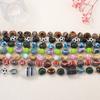 European and American personality niche ins style fashion versatile simple irregular geometric ceramic beaded women's necklace
