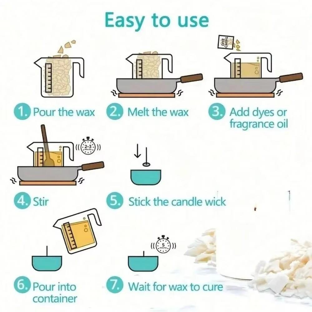 Heat-Resistant Handle Double Boiler Wax Melting Pot Candle Making Pitcher  Candle Making