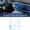 TPU Protective Interior Film for Mercedes Benz MB W214 E-Class 2024 Car Center Console Transparent Anti-scratch Repair Styling