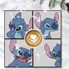 8 buc/seturi Seria Stitch Coșuri de pahar Pictură cu Diamante DIY Coșuri de pahar Artă cu Diamante 5D Coșuri de pahar Rotunde Acrilice