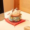 Lucky Cat Ceramic Piggy Bank | Creative Japanese Ornament | Cute Mini Gift for Birthdays or Store Opening