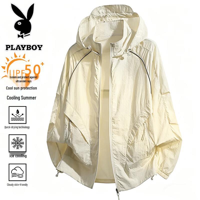 Playboy Men's UV Protection Sun Jacket
