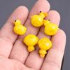 2pcs 16x15mm Yellow Duck / 24x16mm Penguin/White Dog Shape Handmade Lampwork Glass Loose Beads for Jewelry Making DIY Crafts Findings