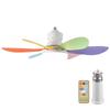 40/52cm LED Socket Fan Light Screw Ceiling Fan with Light and Remote, E27 Socket Fan with LED for Bathroom, Bedroom, Kitchen