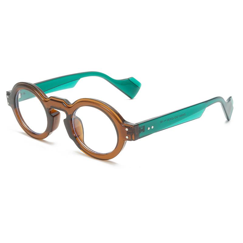 Round Leopard Print Unisex Sunglasses Retro Vintage Circle Frame UV400 Protection Trendy Shades