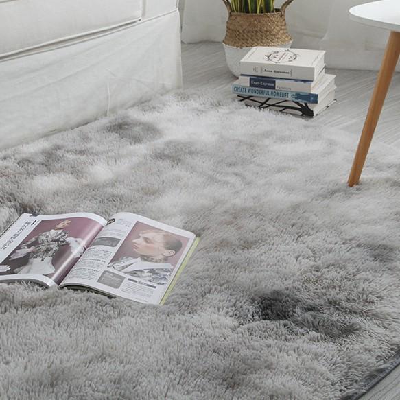 Nordic Tie-Dye Non-Slip Plush Carpet for Living Room & Bedroom - Children's Sofa Rug