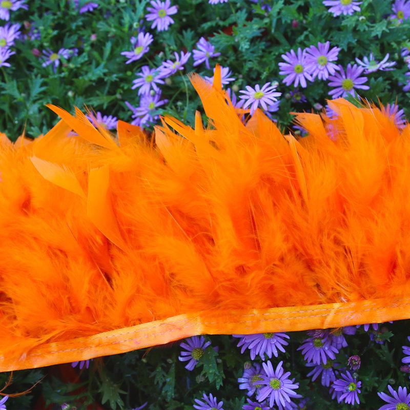 1M White Turkey Marabou Feathers Trim Ribbon Natural Feather For Diy Crafts Wedding Party Sewing Christmas Decoration