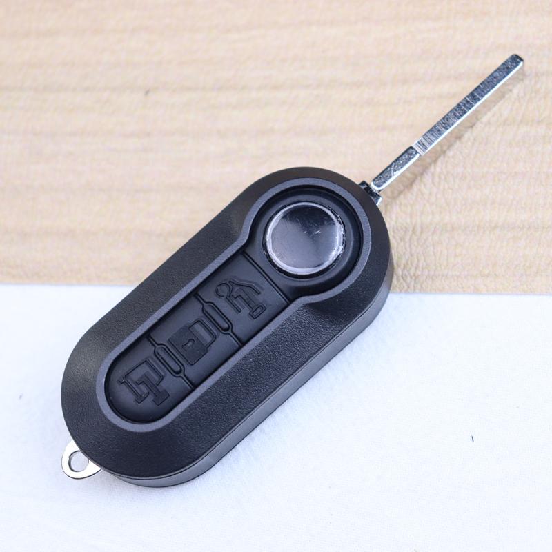 Car Key Fob Case Shell Housing For For Fiat 500 500L Bravo Panda Freemont Punto Ducato Peugeot Boxer Citroen Jumper/Buttons Pad