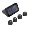 LCD-display Bil TPMS Däcktrycksövervakningssystem med sensor Solcellsladdning USB-laddning