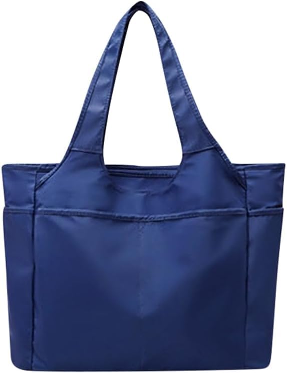 

Tote bag for large A4 multiple casual simple tote shoulder navy [Neorry] women, mother s bag, size, nylon, lightweight, storage, pockets, plain,