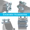 2 Pezzi Perni Escavatore 25mm Acciaio al Manganese Resistente all'Usura Perni di Collegamento Escavatore Accessori Escavatore