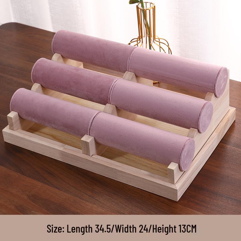 Solid Wood Bracelet, Bangle, Watch, Hair Tie, Beads, Jewelry, and Necklace Display Stand