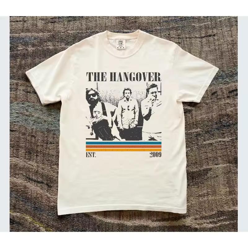 Hangover Movie Themed T shirt for Men, Summer New Trend Street Casual Unisex
