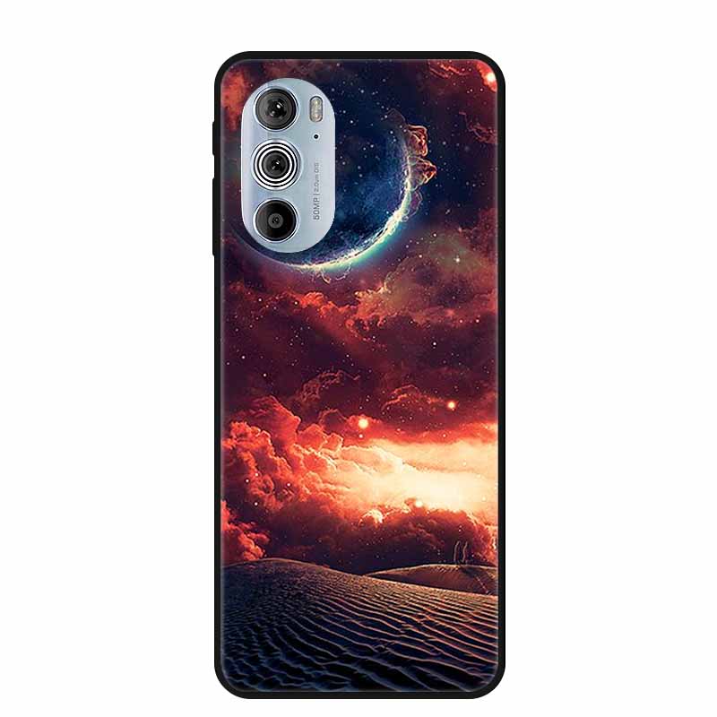For Motorola Moto Edge Plus 2022 Case Soft Silicone TPU Back Cover Case For Motorola Edge+ 5G UW 2022 Funda Wolf Cartoon Coque