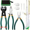 1 Set Heavy Duty Glass Breaking Tool Kit - Curved Jaw Pliers for Stained Glass Cutter Mosaics Fusing Crafts