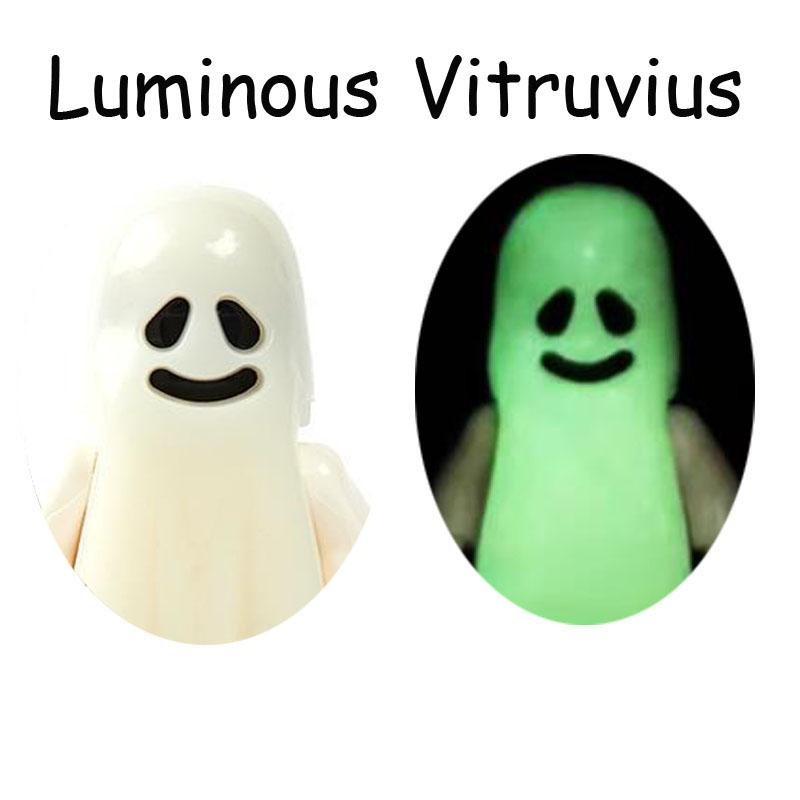 Collection!! Luminous Vitruvius Smiling & Crying Ghost Model Action Figures Blocks Action Building Bricks Toys for Children