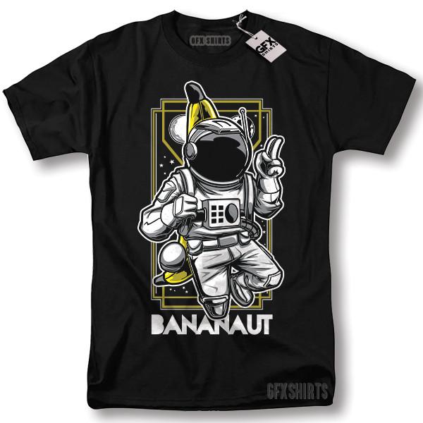Astronaut BananauT-shirt Banana Space Galaxy Cool Gift Graphic T-shirt S