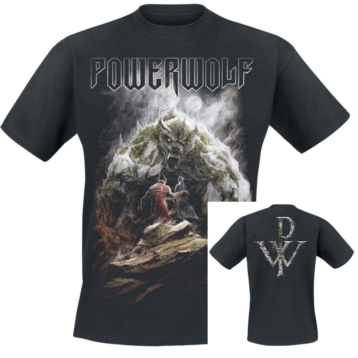 Stonewolf Powerwolf Футболка Мужская Женская Винтажная Металл Рок Группа Графическая Футболка 100% Хлопок Летняя Уличная Одежда Топ S разноцветный