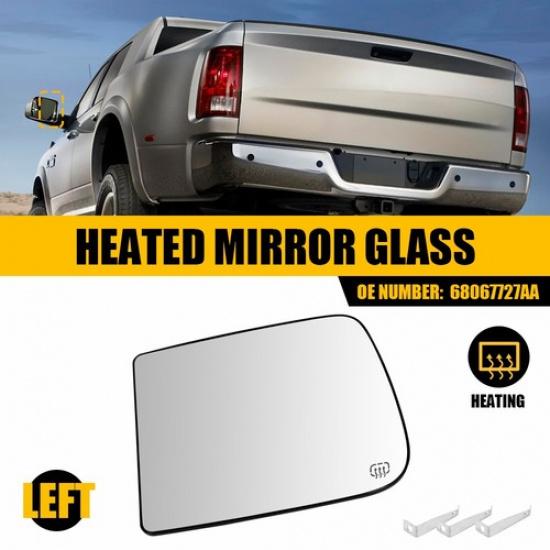 Towing Mirror Glass Upper Heated Driver Side Left LH for Dodge Ram Pickup