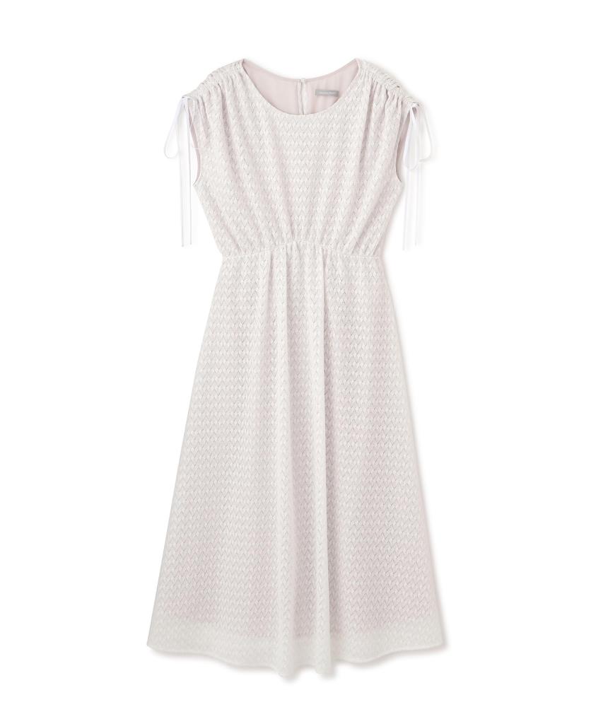Jill by Jill Stuart Women's Ecru Casual Dress with Ribbon and Balfas Lace
