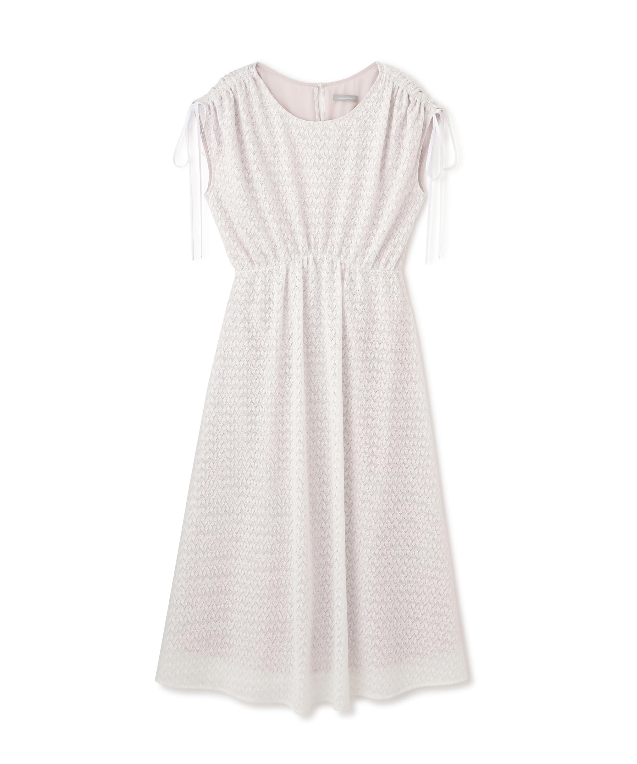 

Jill by Jill Stuart Ecru Casual Dress with Ribbon and Balfas Lace Women s