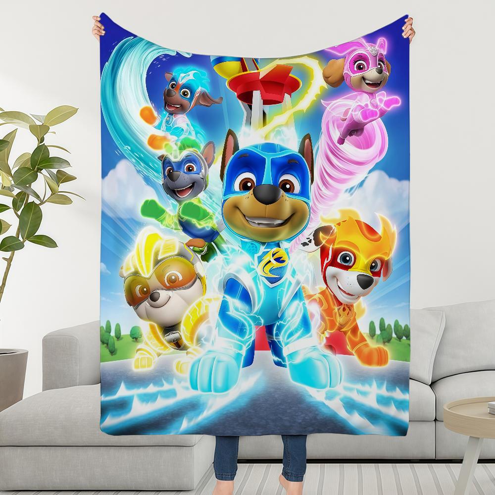Blanket Throw Super Cosy Plush Living P-PAWS-ES Room Sofa Couch Childish CARTOON P-PatrolS-ES Birthday Gifts