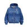 High Street American Letter Zip Hoodie 2026 Fall Casual Loose Fit Printed Sweatshirt Men