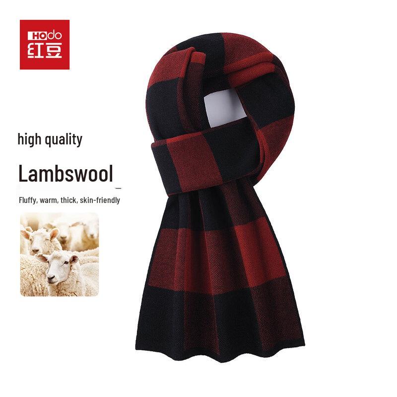 

Мужской клетчатый шарф Hodo из смесовой шерсти