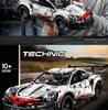 Model samochodu sportowego Porsche 911RSR: Zdalne sterowanie i montaż DIY kompatybilny z Lego
