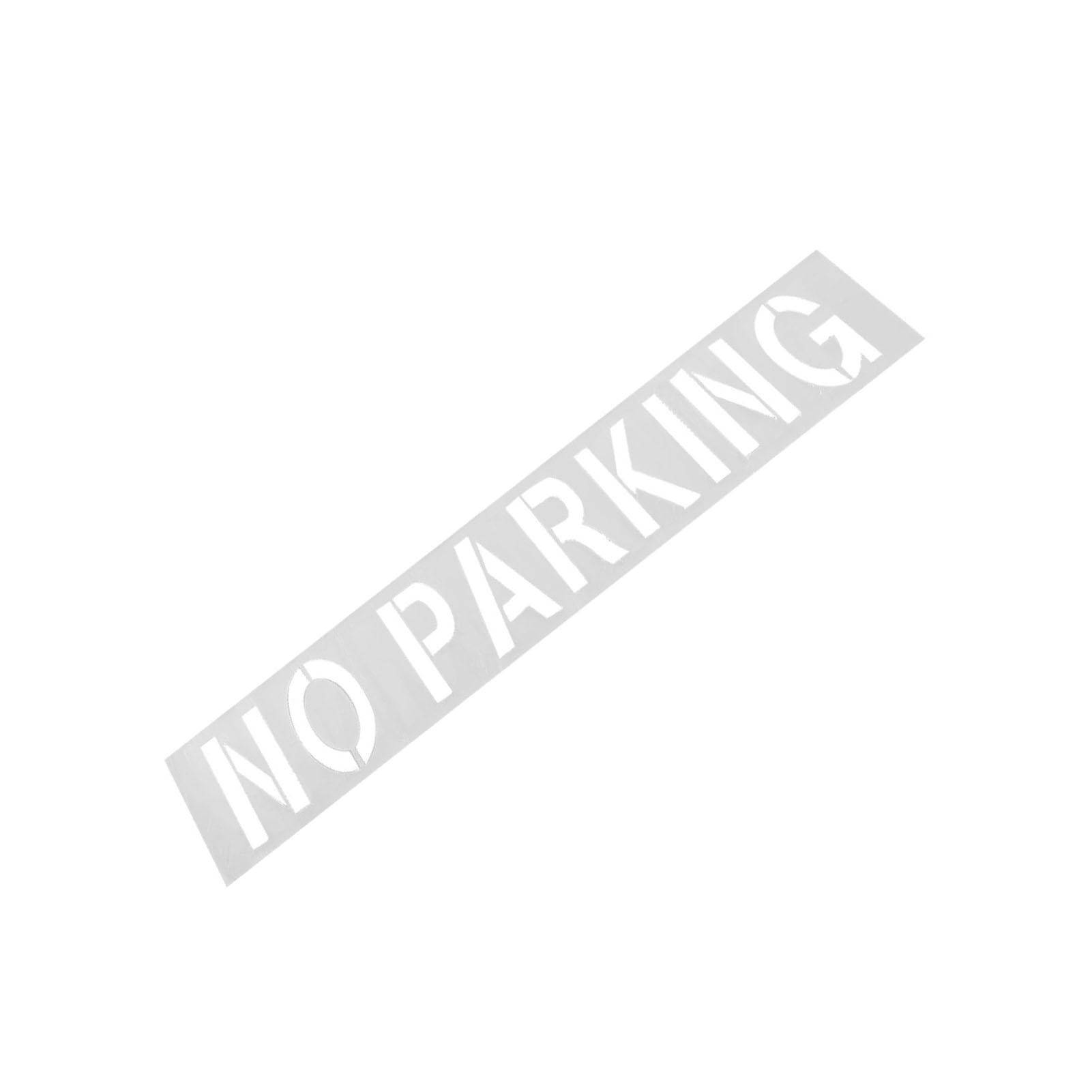 Geen Parkeren Siliconen Stencil, 12 Inch Herbruikbare Opvouwbare Stencil voor Asfalt Beton Stoeprand Markering, met Groot Asfalt Bord Sjabloon