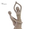Artistic Home Accents Abstract Couple Sculpture Ornament, Resin Sandstone Style Statue, Romantic Durable Table Decor Embracing Figure for Living Room
