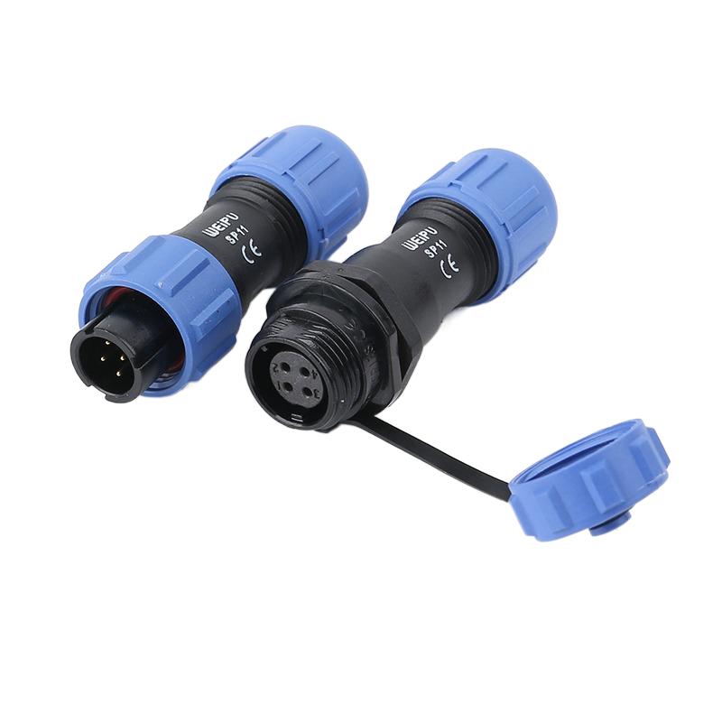 WEIPU SP11 SP1110/P SP1110/S IP68 Low Voltage 2 3 4 5 Pin Electronic Connector Waterproof DC AC Power Cable Wire Adapter LED
