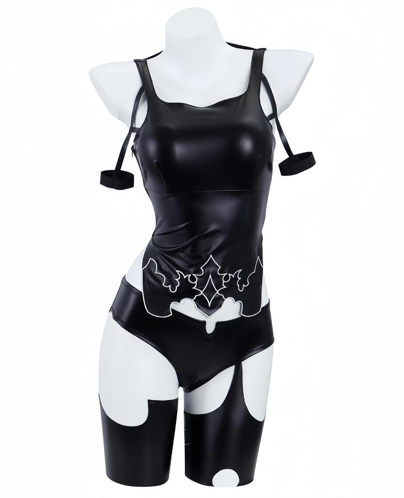 Nier Cosplay YoRHa 2 Typ B 2B Cosplay Nine S 9S Cosplay A2 A2 Cosplay A2 Nier Automata Kostým Akce Halloweenský kostým Školní festival [NOKIJP] Ne.